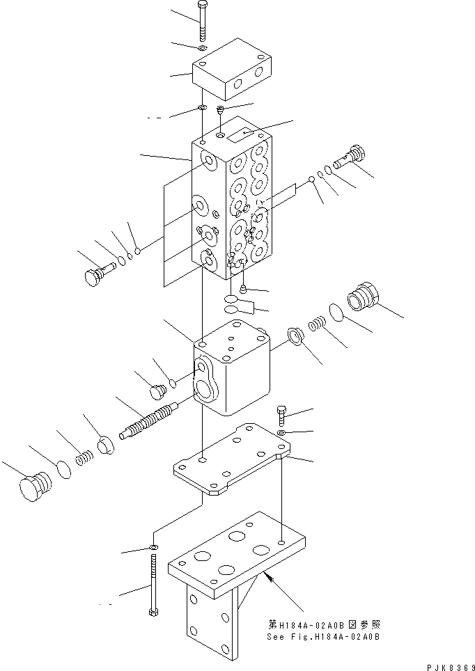 BLOCK,MANIFOLD 21P-62-K2190 KOMATSU