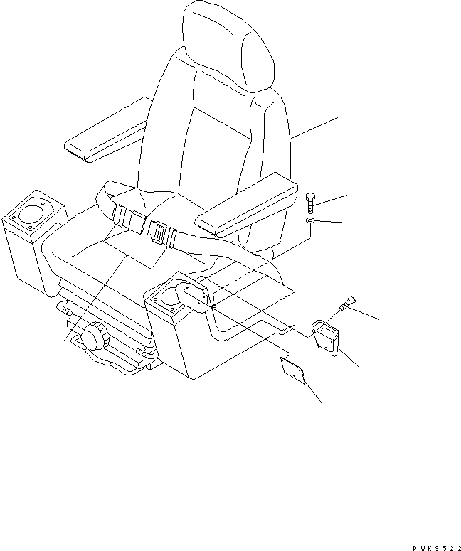 SEAT BELT ASS'Y 20G-57-K1330 KOMATSU