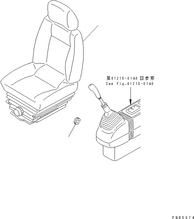 OPERATOR'S SEAT A. 20Y-57-28200 KOMATSU