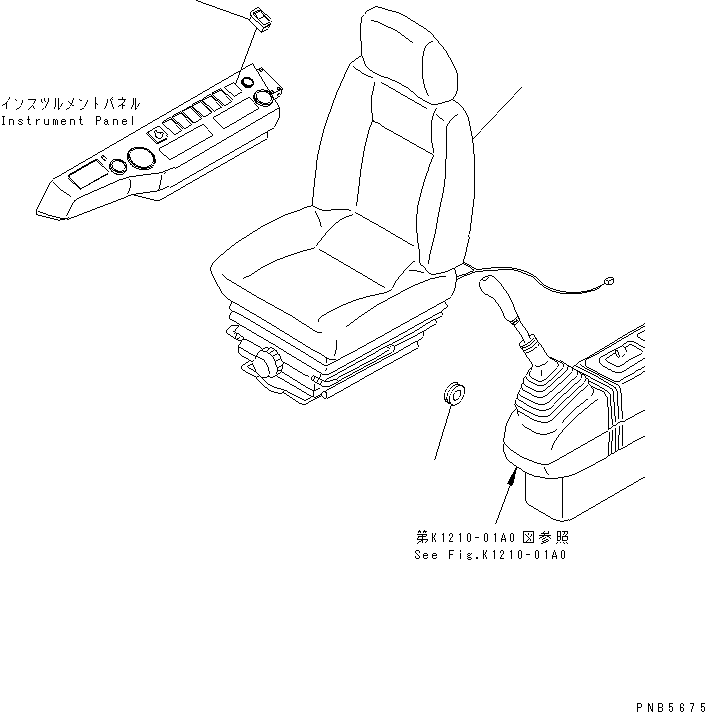 SEAT ASS'Y,(FOR HEATED SEAT) 20E-57-K1110 KOMATSU