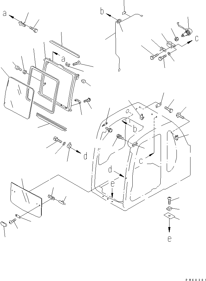 WINDOW 20G-54-K2880 KOMATSU