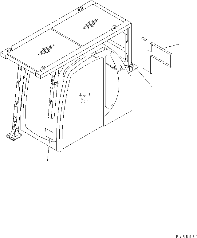 Крышка 21P-54-K3980 KOMATSU