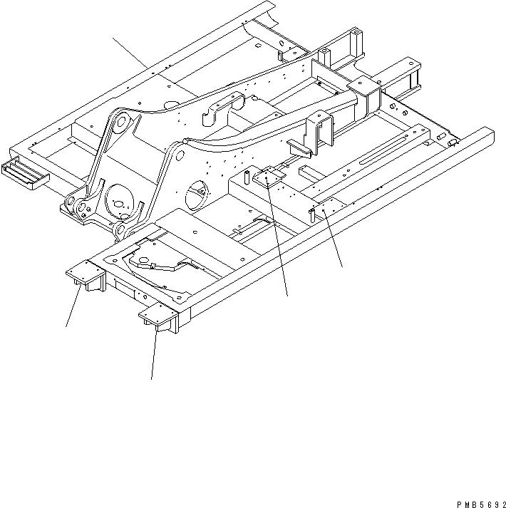 Рама 21P-46-K1830 KOMATSU