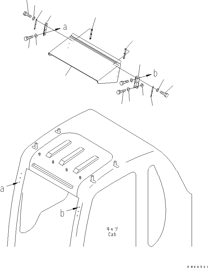 VISOR 20E-54-K2740 KOMATSU