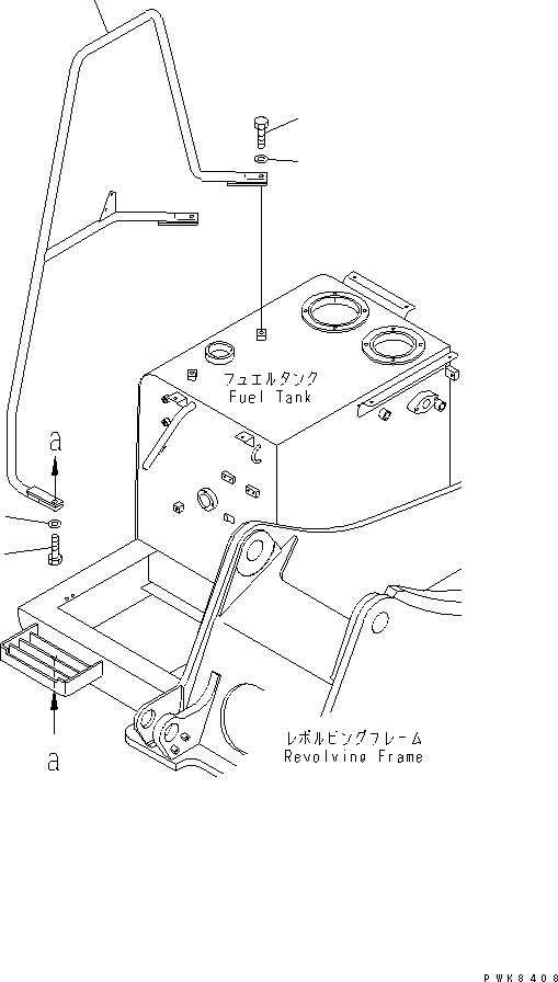 Поручень 21P-54-K5040 KOMATSU