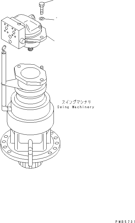 MOTOR ASS'Y,(SEE FIG.Y1640-01A0A) (\0\21P-60-K1182) KOMATSU