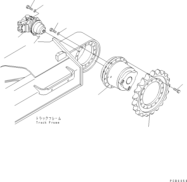 DRIVE ASS'Y,FINAL (SEE FIG.P1210-03A0) (21P-27-K1122) KOMATSU