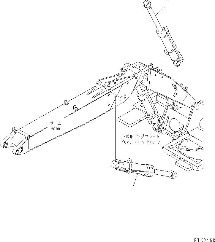 CYLINDER ASS'Y,L.H. (SEE FIG.Y1620-01A1A) (\8\21P-63-K1990) KOMATSU