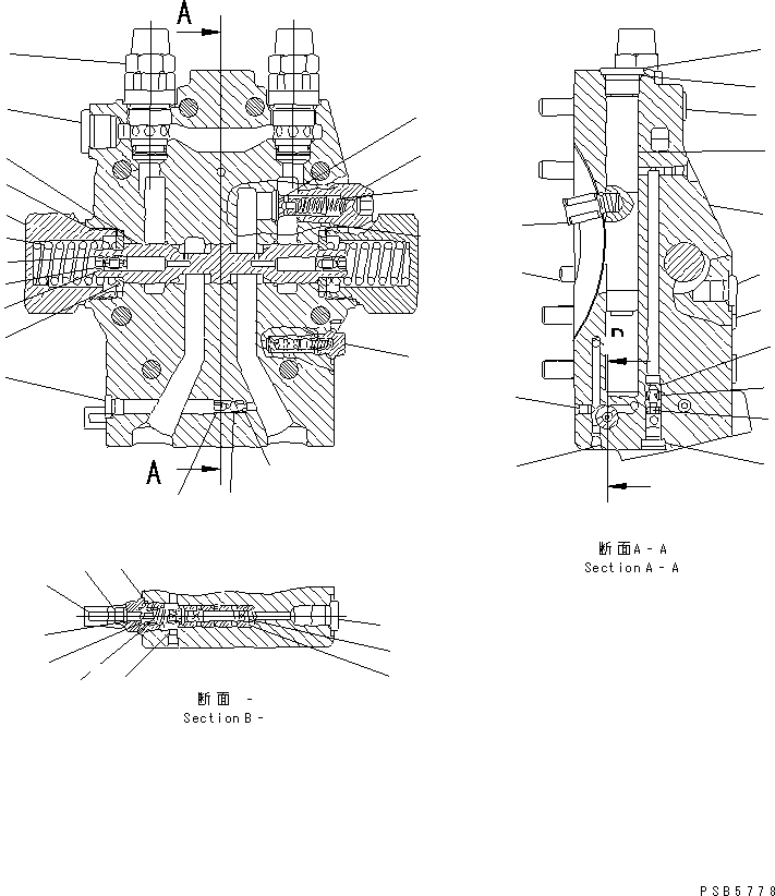 VALVE ASS'Y,CONTROL 21P-60-K1430 KOMATSU