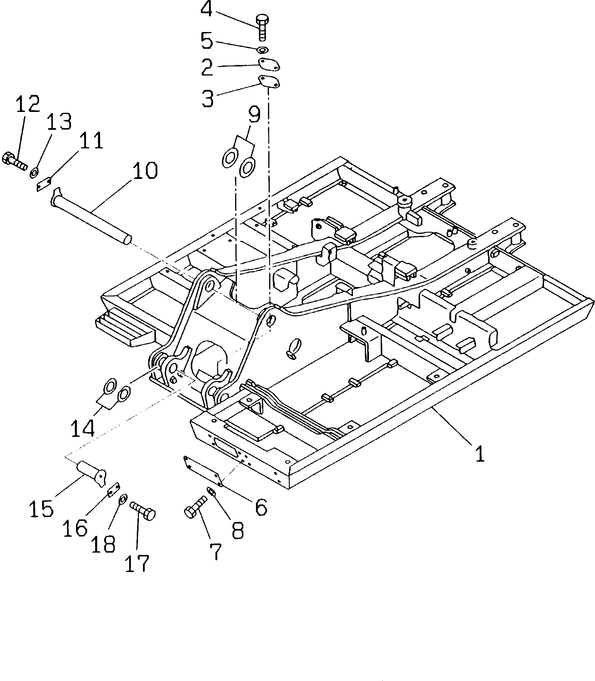 FRAME,REVOLVING \0\203-46-59511 KOMATSU