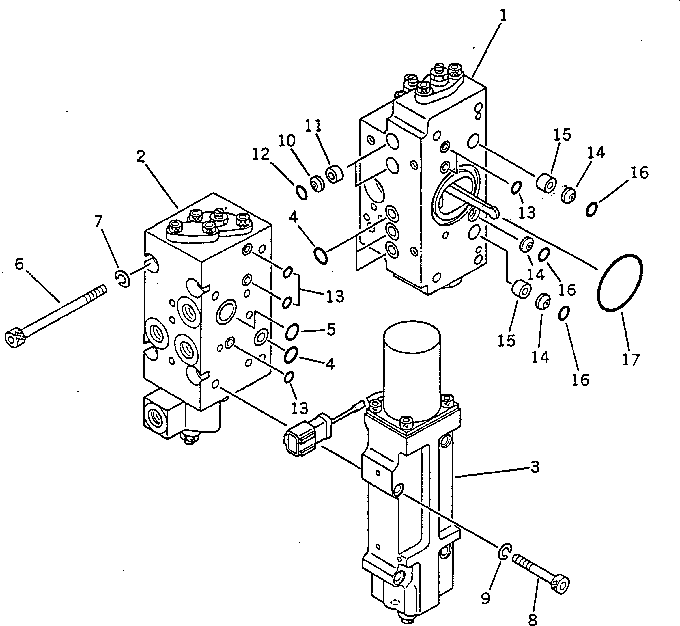 VALVE ASS'Y,SERVO¤ FRONT 708-23-04512 KOMATSU