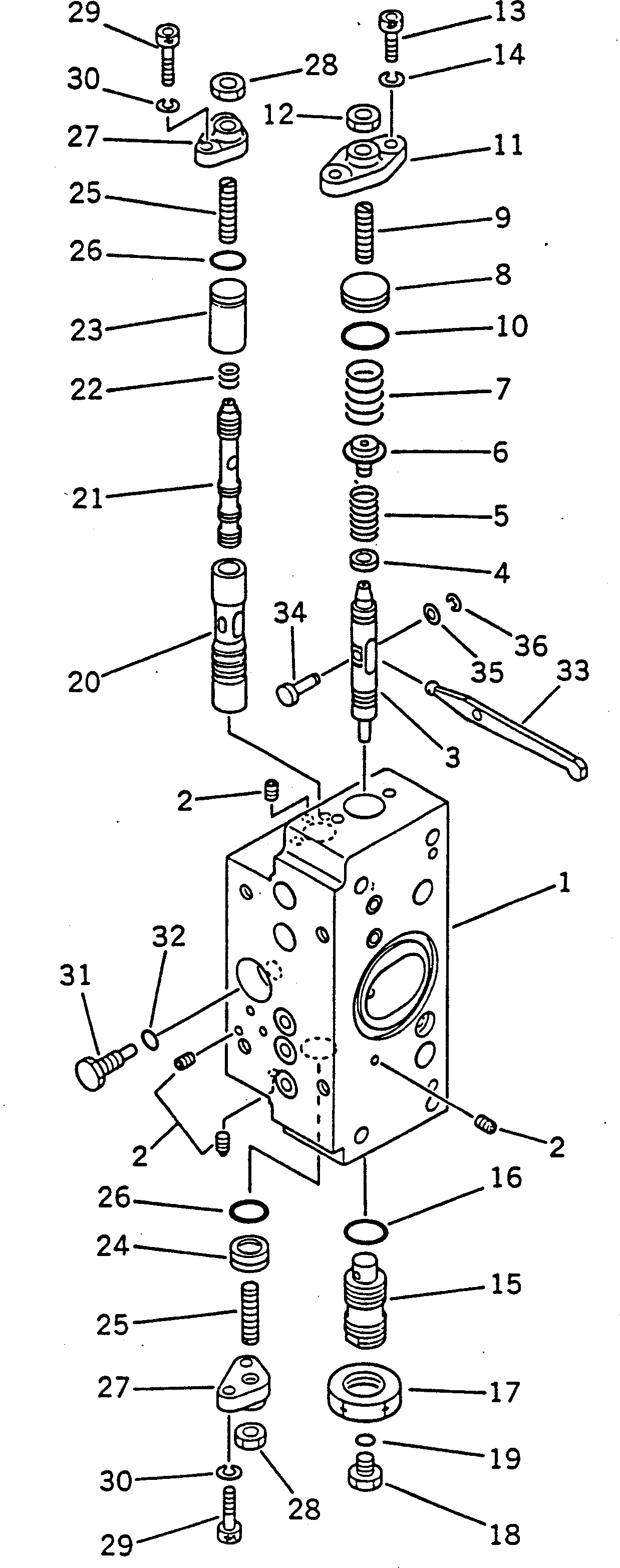 VALVE SUB ASS'Y,SERVO¤ FRONT 708-23-15502 KOMATSU