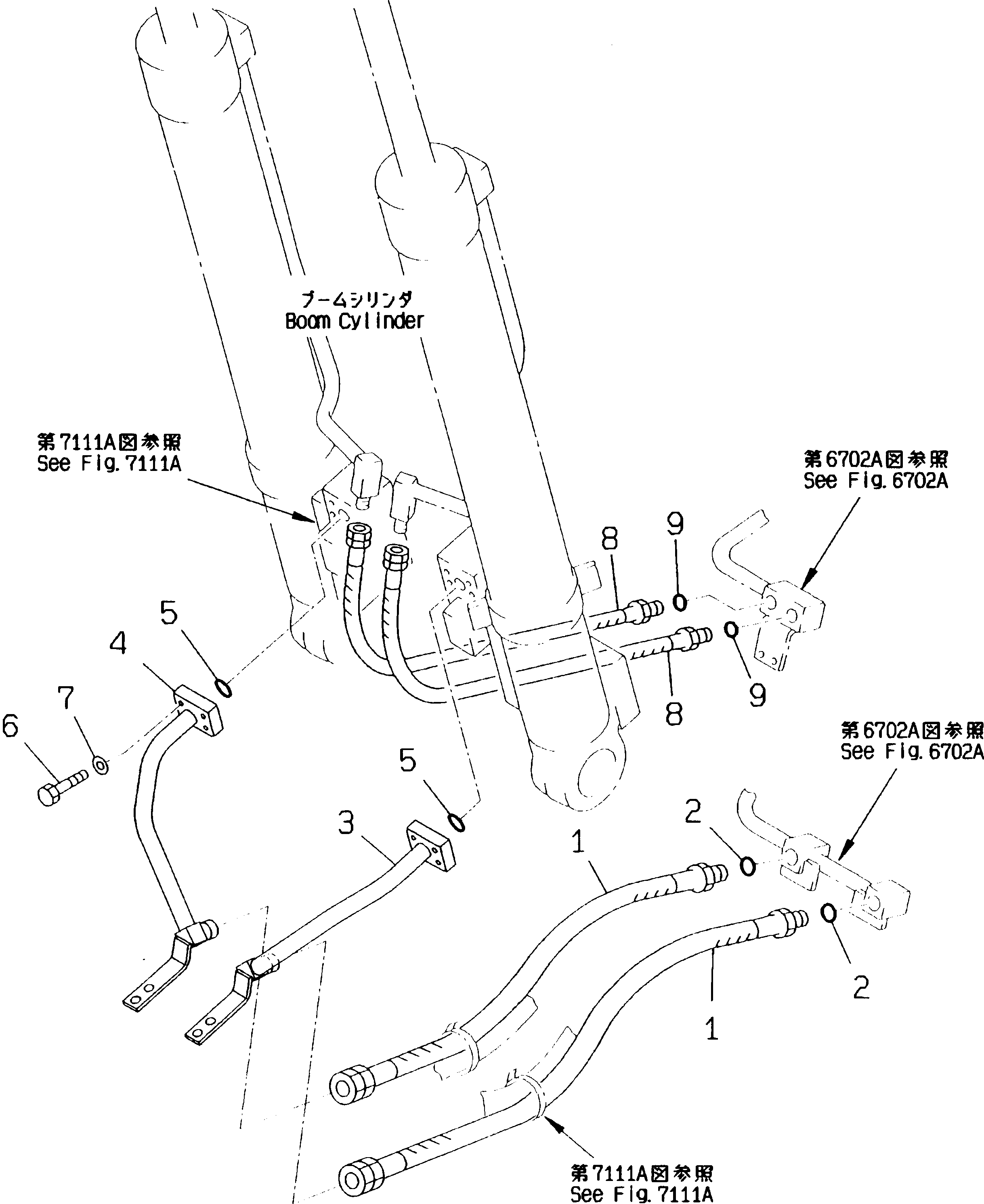 Шланг 203-62-K2120 KOMATSU