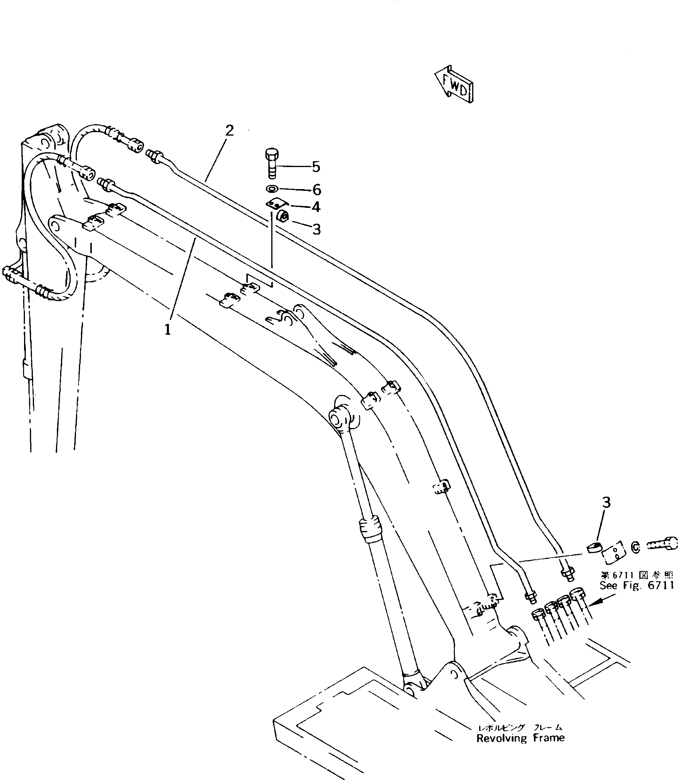 Трубка 203-62-56151 KOMATSU