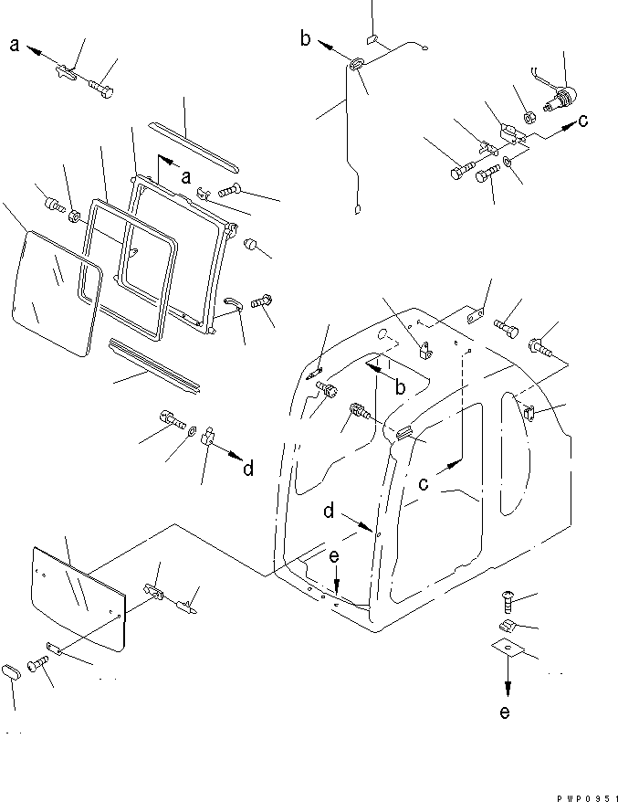 WINDOW 20Y-54-K2880 KOMATSU