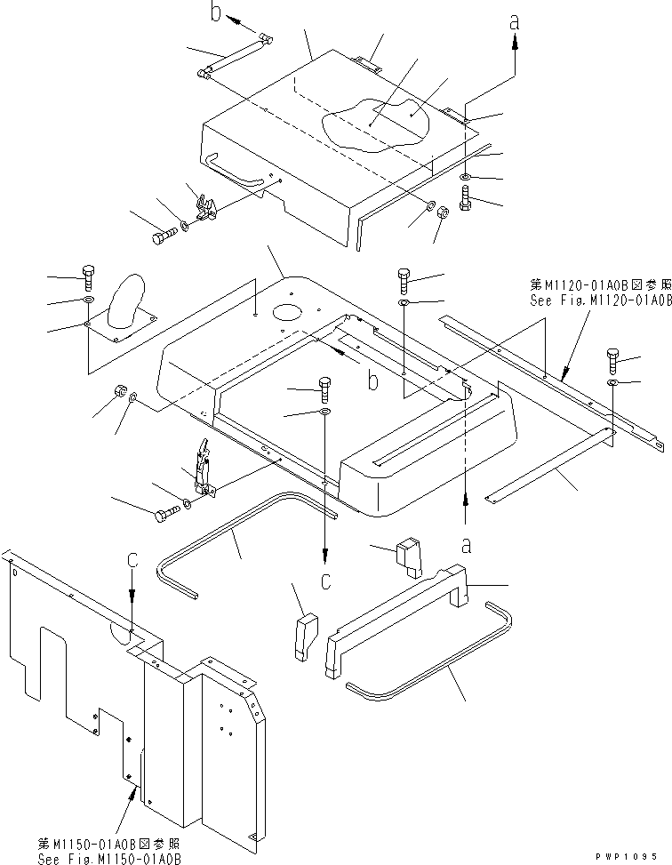 Капот 21P-54-K5740 KOMATSU