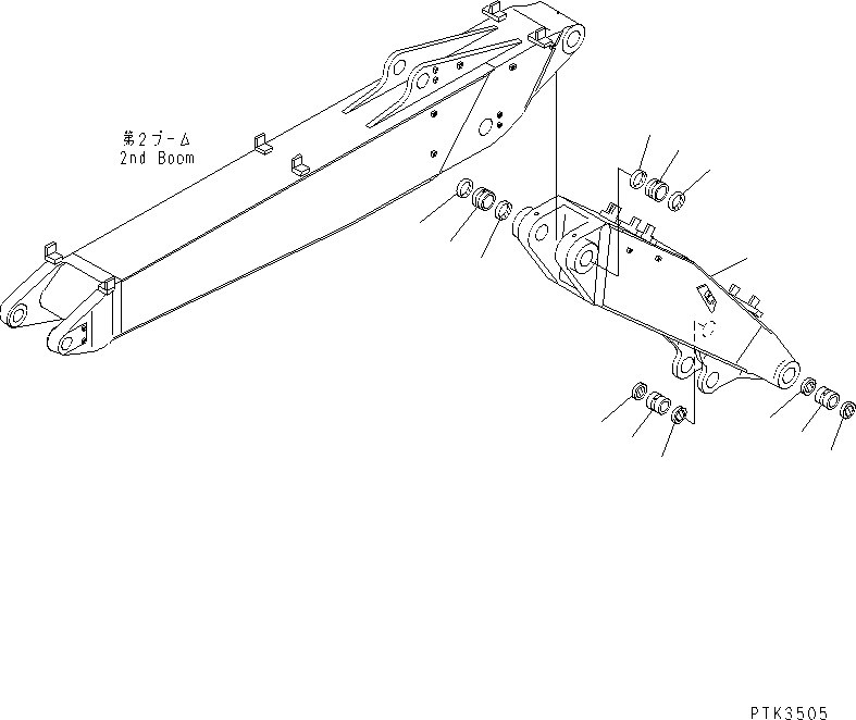 BOOM,FIRST 20G-70-K2314 KOMATSU