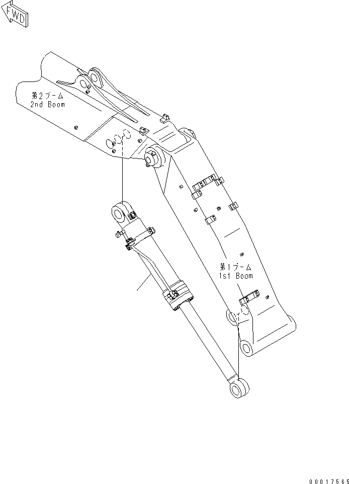 Цилиндр в сборе 707-01-XF150 KOMATSU