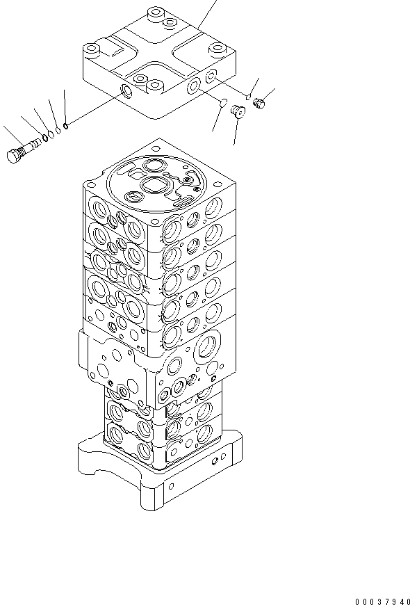Управляющий клапан \0\723-58-16500 KOMATSU