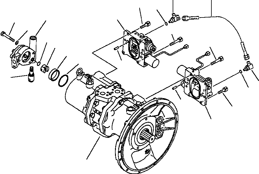 PUMP ASSEMBLY, MAIN HYDRAULIC 708-2L-00055 KOMATSU