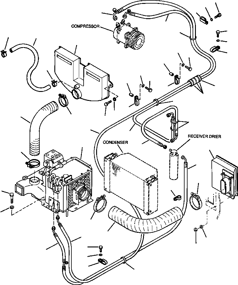 HOSE, CONDENSER TO DRIER 20Y-979-A620 KOMATSU