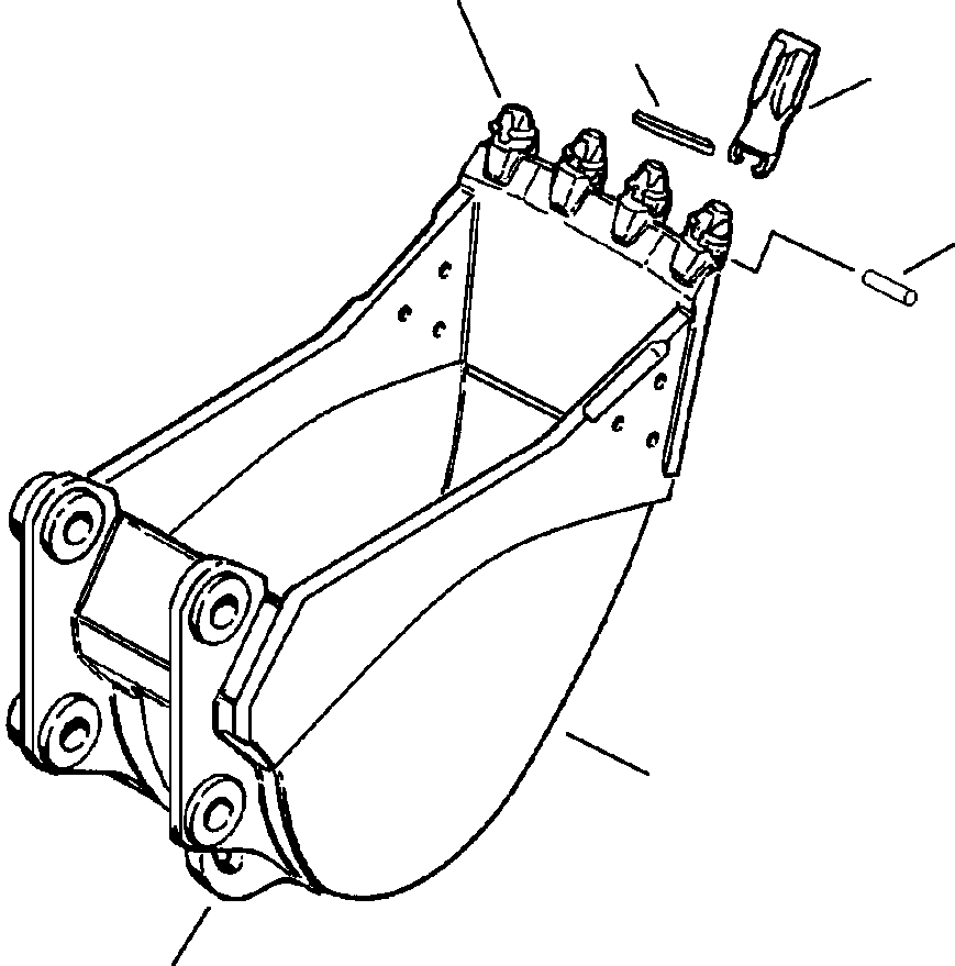 Зуб ковша - 27V 206-913-A110 KOMATSU