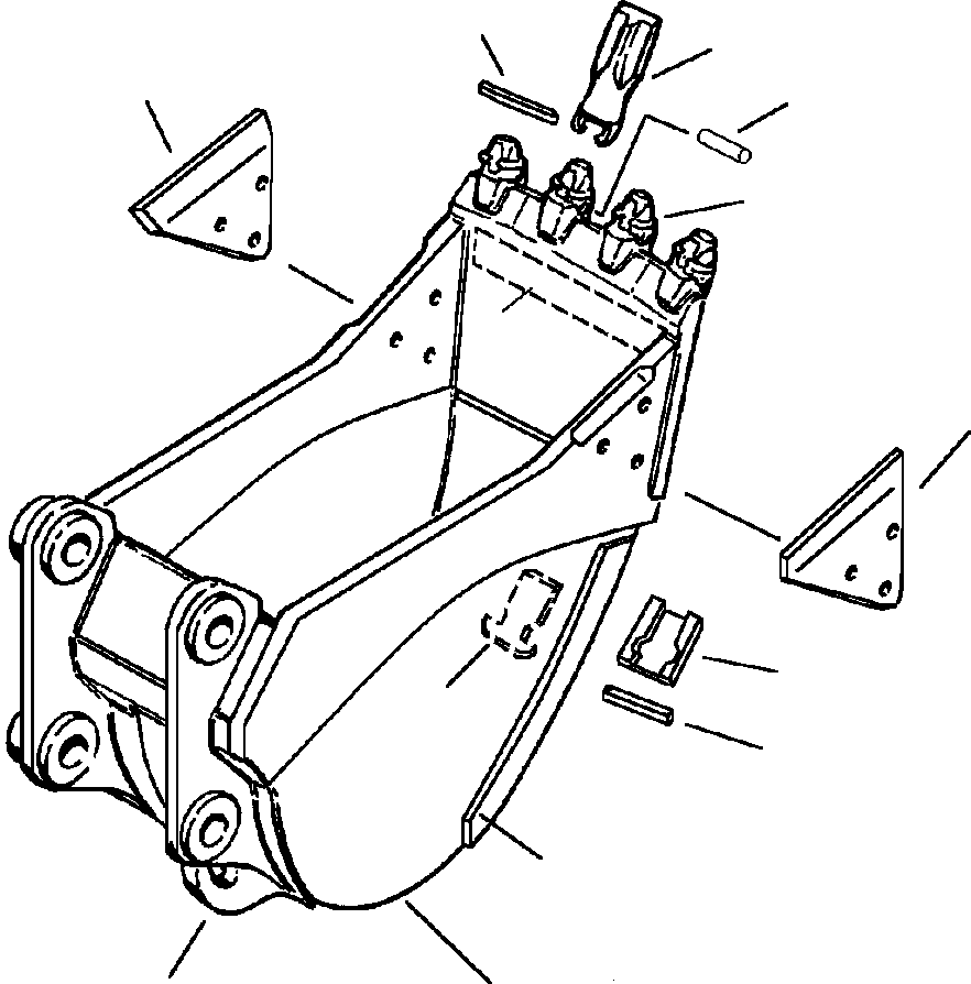 KIT, SIDE WEAR 206-913-A690 KOMATSU