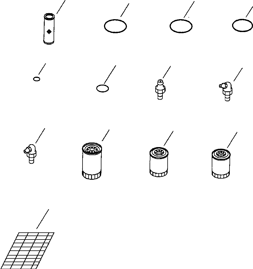 DECAL, SPARE PARTS TABLE 20Y-00-A2220 KOMATSU