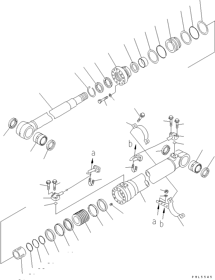 Цилиндр в сборе 707-01-0A940 KOMATSU