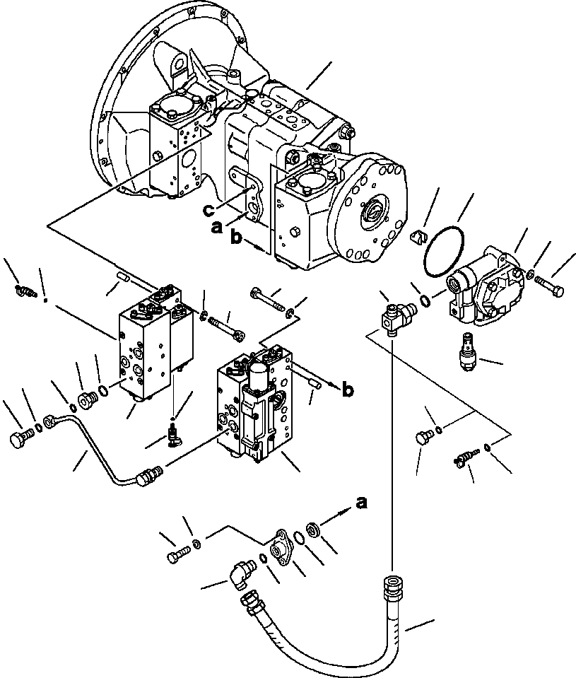 PUMP ASSEMBLY, HYDRAULIC 708-25-04014 KOMATSU