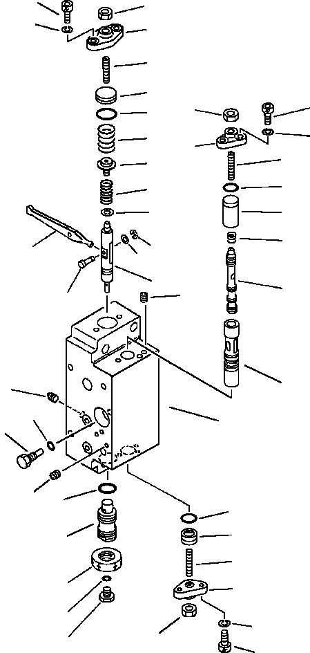 SERVO VALVE SUB A.,FRONT 708-25-15700 KOMATSU