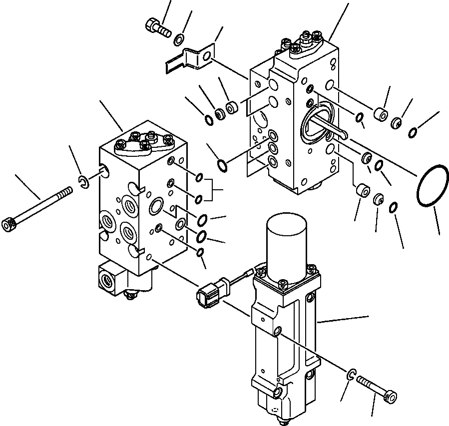 VALVE ASSEMBLY, REAR SERVO 708-25-04612 KOMATSU