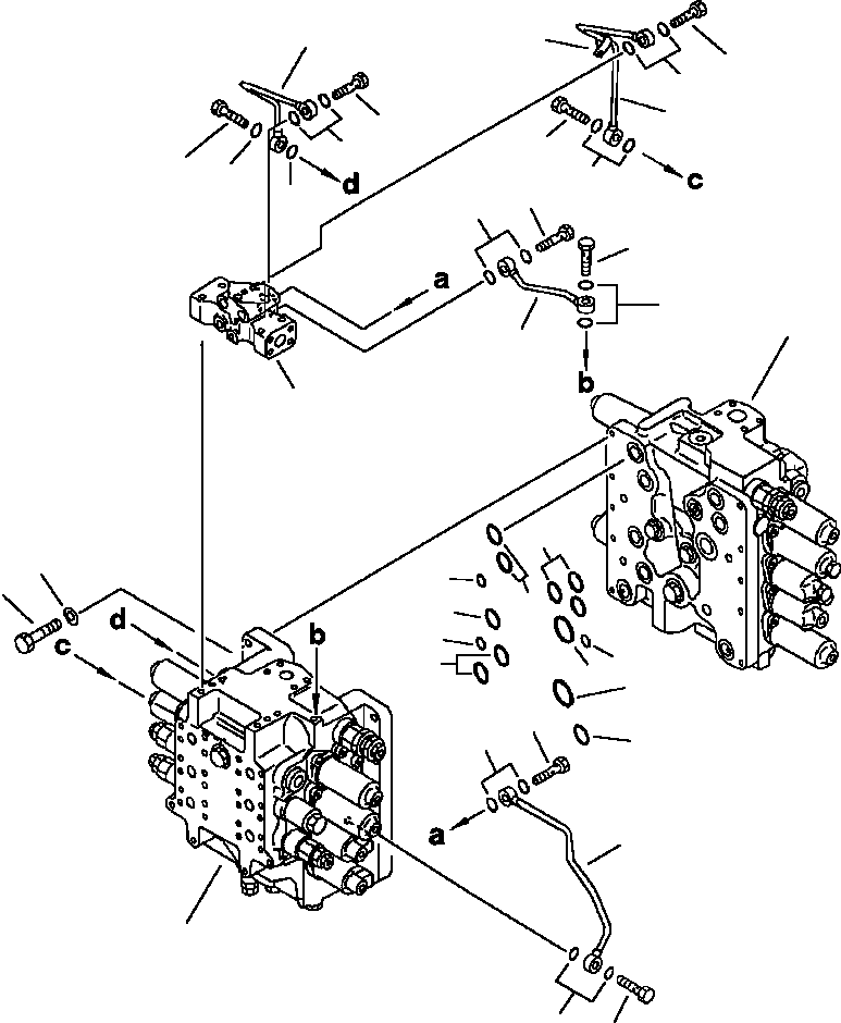 VALVE ASSEMBLY, HYDRAULIC CONTROL 709-79-22301 KOMATSU