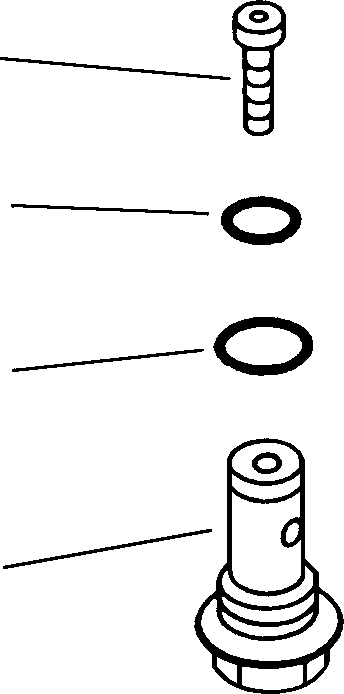 ORIFICE ASSEMBLY, HYDRAULIC CONTROL VALVE 7O9-70-91300 KOMATSU