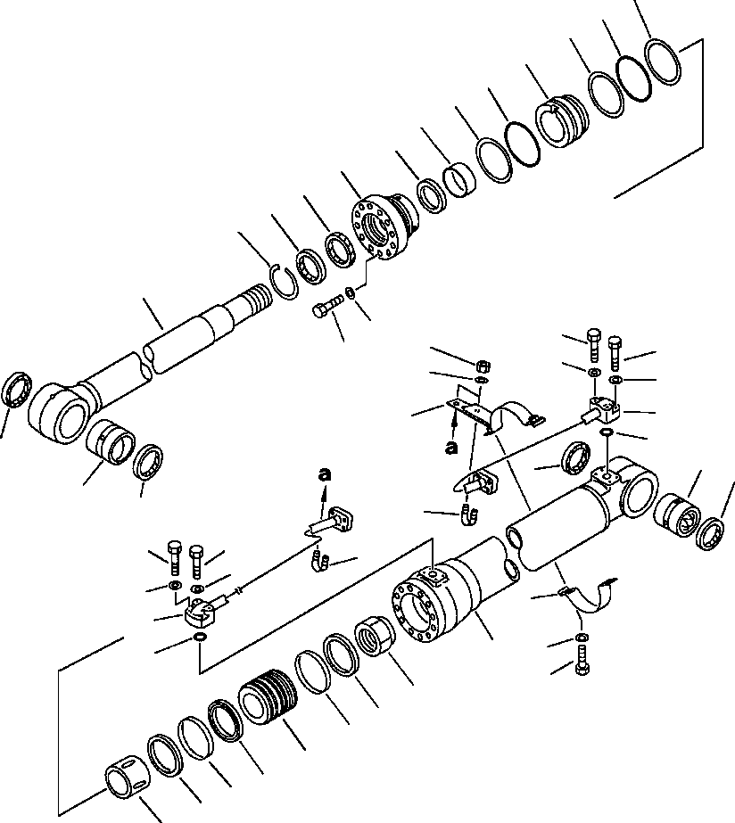 Шток поршня 205-63-53320 KOMATSU