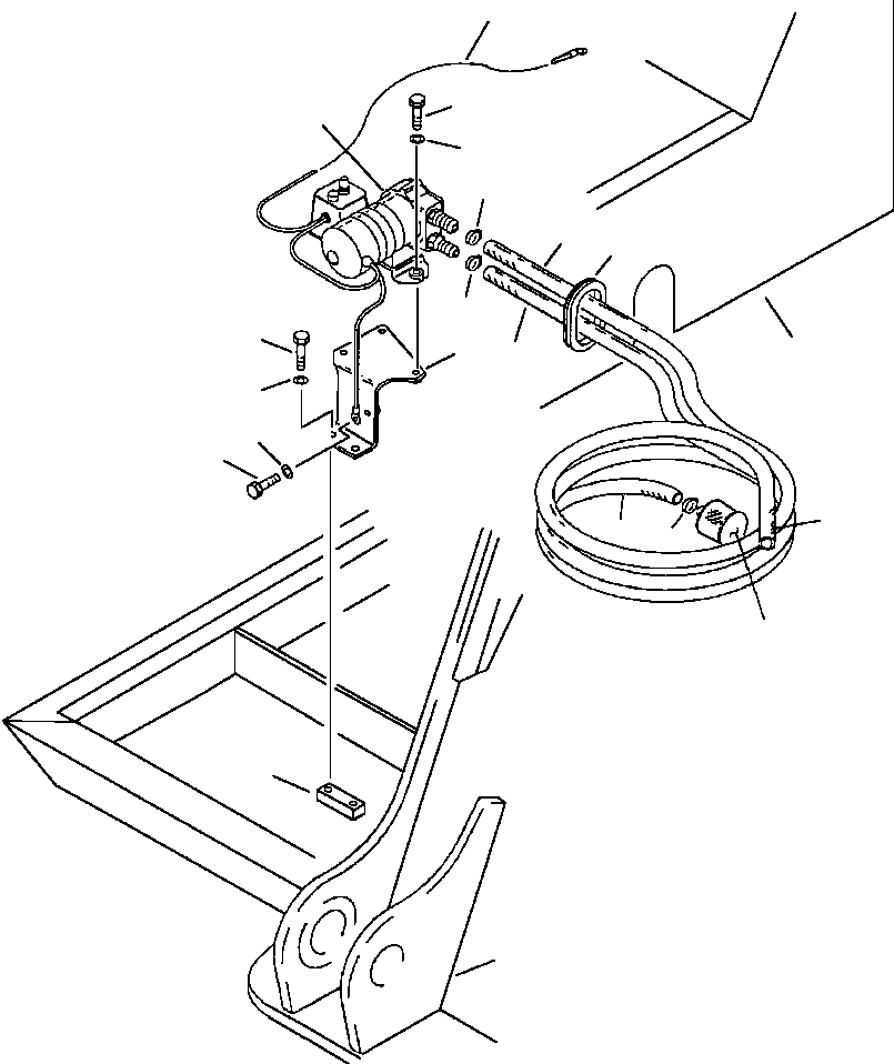 Опора (сварная) 01573-22308 KOMATSU