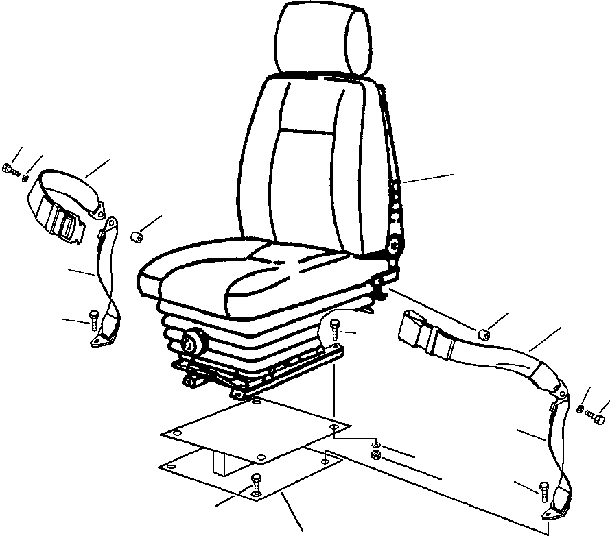 SEAT RISER 206-57-A1220 KOMATSU