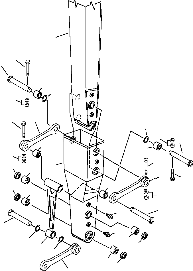 ARM ASSEMBLY, EXTENDED 205-945-7000 KOMATSU