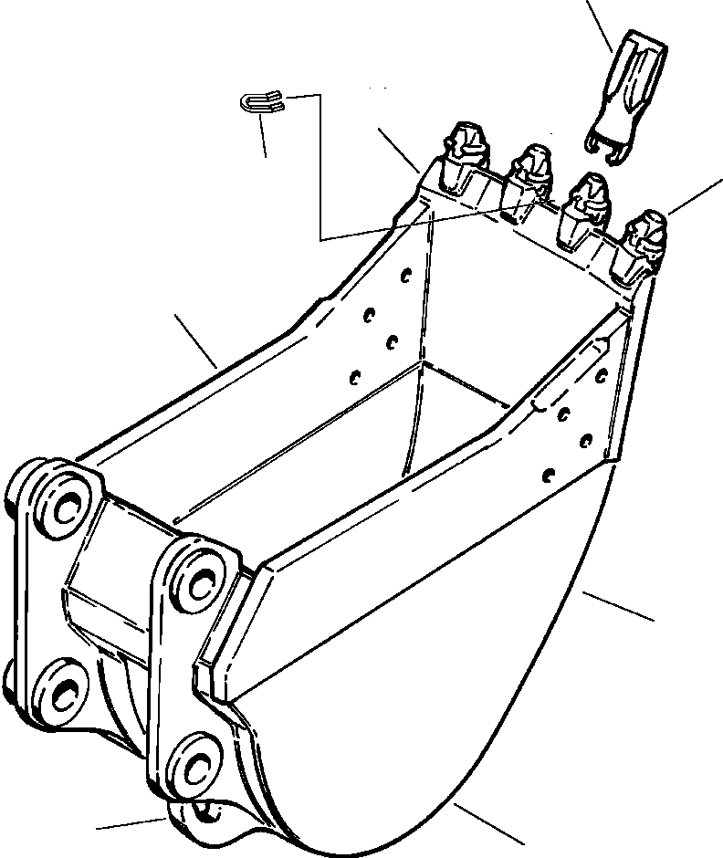 HOOK, BUCKET (WELDED) 205-913-A110 KOMATSU