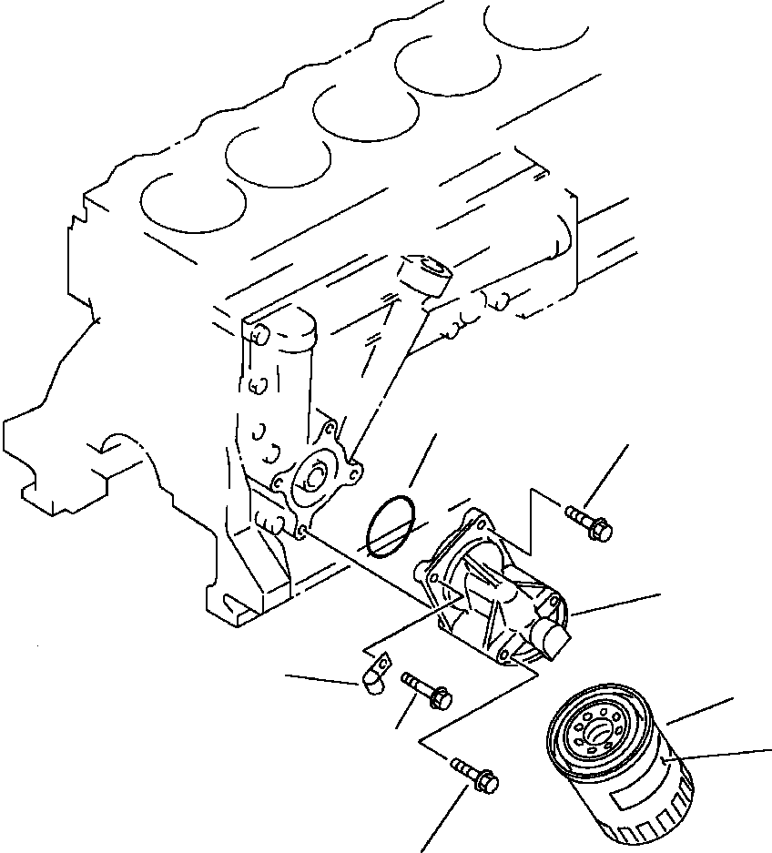 Болт 01435-20890 KOMATSU