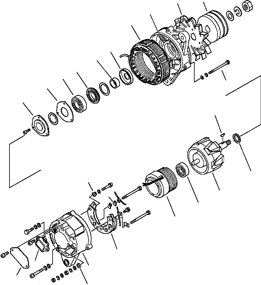 ALTERNATOR A. (25A) 600-821-5650 KOMATSU