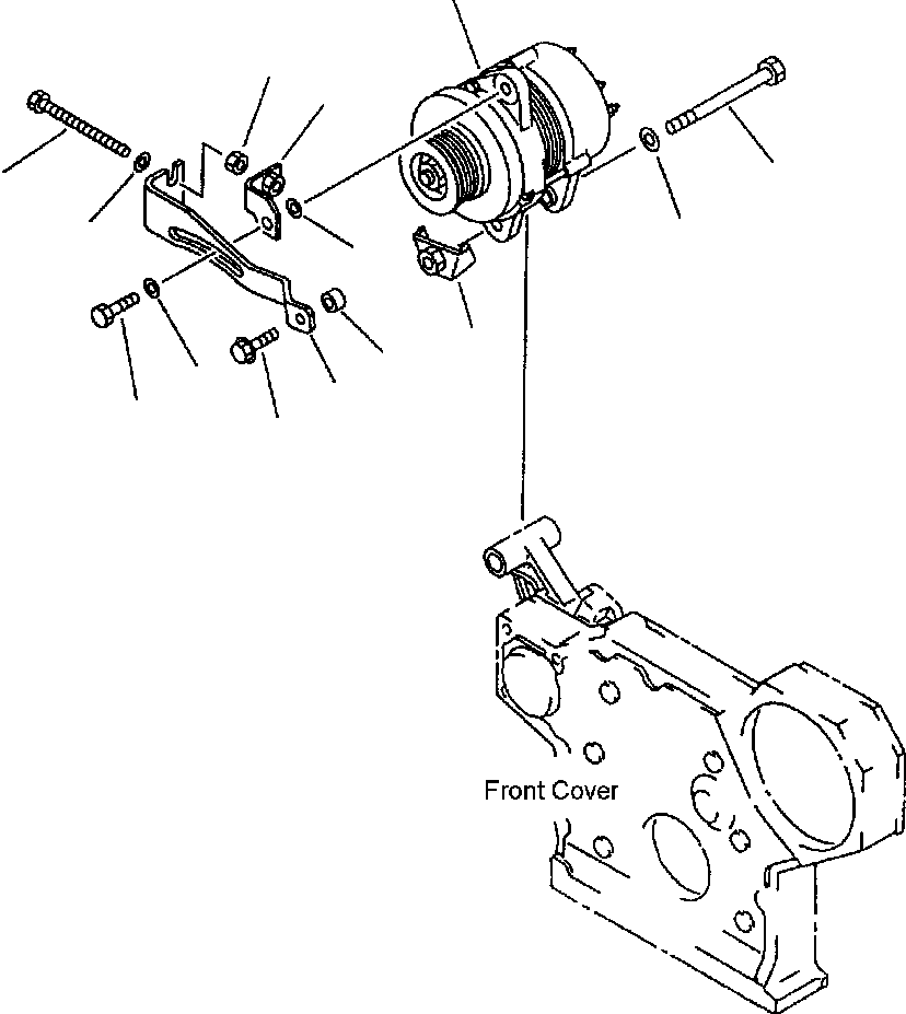 BRACKET,ADJUST 6207-81-6440 KOMATSU