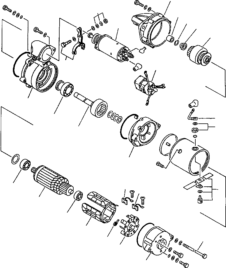 STARTING MOTOR ASS'Y,(5.5KW) 600-813-4421 KOMATSU