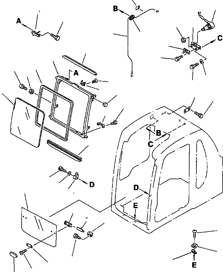 WINDOW 20Y-54-A6710 KOMATSU