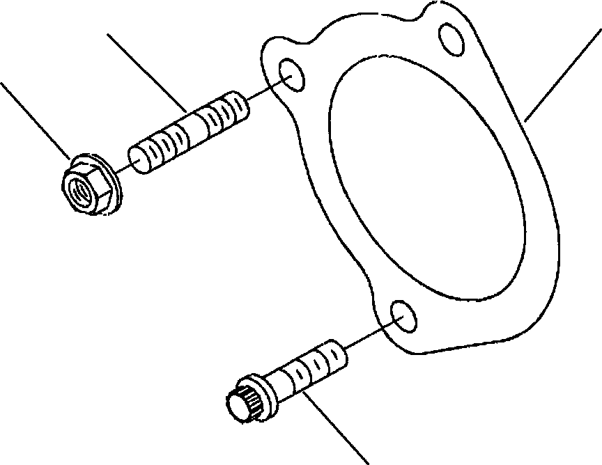 GASKET, STARTER 1310 345 H1 KOMATSU