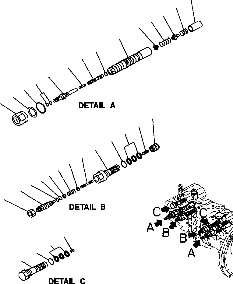 VALVE ASS'Y,PC 708-2L-04522 KOMATSU