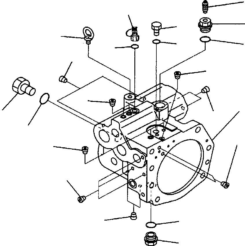 CASE ASSEMBLY, REAR 708-2L-04230 KOMATSU