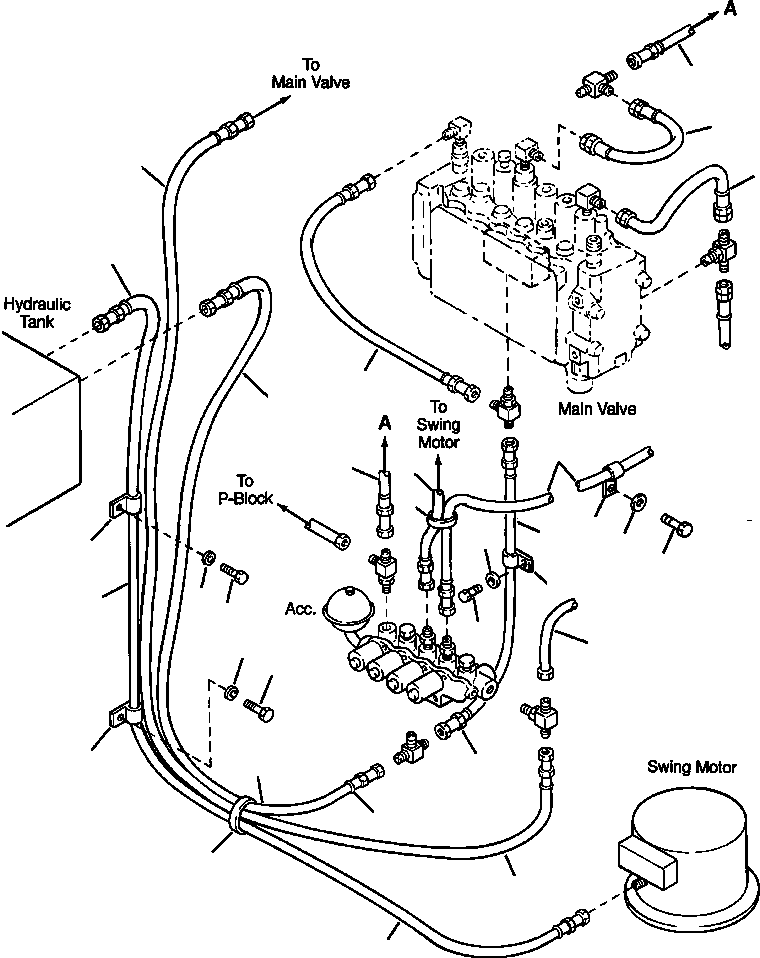 HOSE, 1100MM 20Y-62-24871 KOMATSU