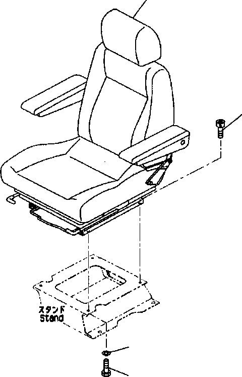 SEAT ASS’Y 20Y-57-B1110 KOMATSU