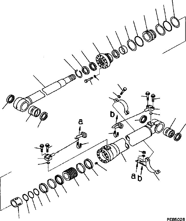 Трубка левая 205-63-51171 KOMATSU
